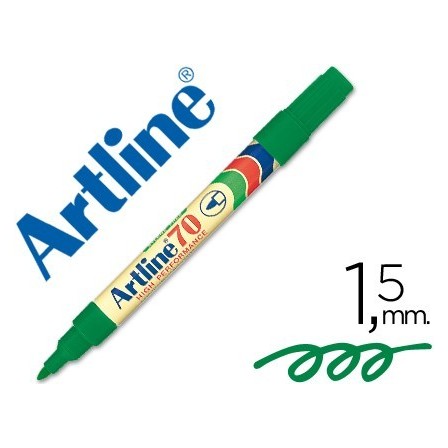 ROTULADOR ARTLINE MARCADOR PERMANENTE EK-70 VERDE -PUNTA REDONDA 1....