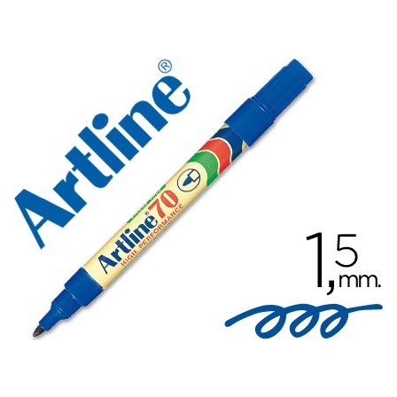 ROTULADOR ARTLINE MARCADOR PERMANENTE EK-70 AZUL -PUNTA REDONDA 1.5...