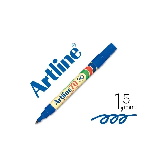 ROTULADOR ARTLINE MARCADOR PERMANENTE EK-70 AZUL -PUNTA REDONDA 1.5...