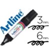 ROTULADOR ARTLINE MARCADOR PERMANENTE EK-50 NEGRO -PUNTA BISELADA 6...