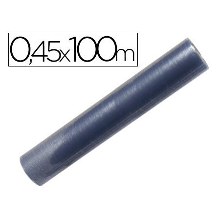 ROLLO PLASTICO FORRALIBROS LIDERPAPEL 0,45X100 MT