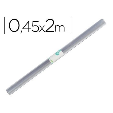 ROLLO PLASTICO FORRALIBROS 0,45X2 MT LIDERPAPEL