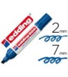 ROTULADOR EDDING MARCADOR PERMANENTE 500 AZUL -PUNTA BISELADA 7 MM