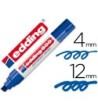 ROTULADOR EDDING MARCADOR PERMANENTE 800 AZUL -PUNTA BISELADA 12 MM