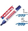 ROTULADOR EDDING MARCADOR PERMANENTE 1 AZUL -PUNTA BISELADA 5 MM RE...