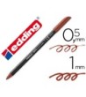 ROTULADOR EDDING PUNTA FIBRA 1200 MARRON N.7 -PUNTA REDONDA 0.5 MM