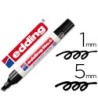 ROTULADOR EDDING MARCADOR PERMANENTE 1 NEGRO -PUNTA BISELADA 5 MM