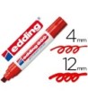 ROTULADOR EDDING MARCADOR PERMANENTE 800 ROJO -PUNTA BISELADA 12 MM