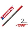 ROTULADOR EDDING PUNTA FIBRA 1300 ROJO -PUNTA REDONDA 2 MM
