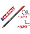 ROTULADOR EDDING PUNTA FIBRA 1200 ROJO N.2 -PUNTA REDONDA 0.5 MM