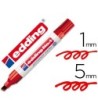 ROTULADOR EDDING MARCADOR PERMANENTE 1 ROJO -PUNTA BISELADA 5 MM