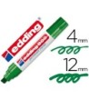 ROTULADOR EDDING MARCADOR PERMANENTE 800 VERDE -PUNTA BISELADA 12 MM