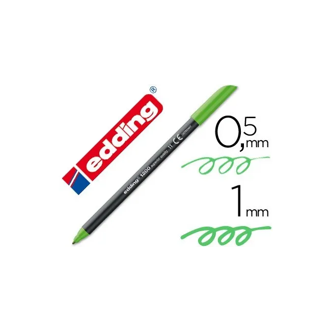 ROTULADOR EDDING PUNTA FIBRA 1200 VERDE CLARO N.11 -PUNTA REDONDA 0...