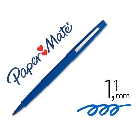 ROTULADOR PAPER MATE PUNTA NYLON 3103-1 AZUL