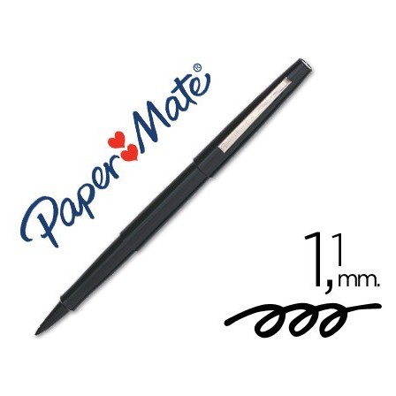 ROTULADOR PAPER MATE PUNTA NYLON 3101-1 NEGRO