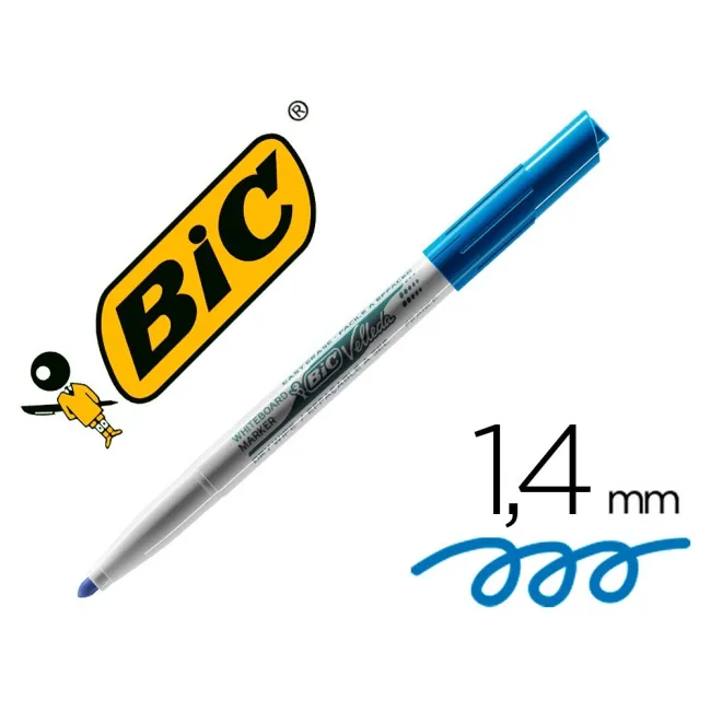 ROTULADOR BIC VELLEDA PARA PIZARRA AZUL -PUNTA REDONDA 2 MM