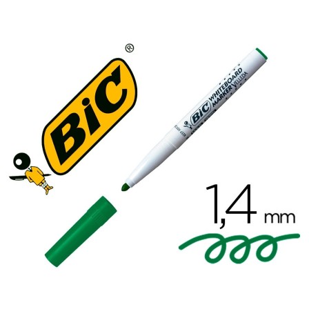 ROTULADOR BIC VELLEDA PARA PIZARRA VERDE -PUNTA REDONDA 2 MM