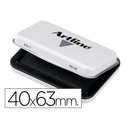 TAMPON ARTLINE Nº 00 NEGRO -40X63 MM