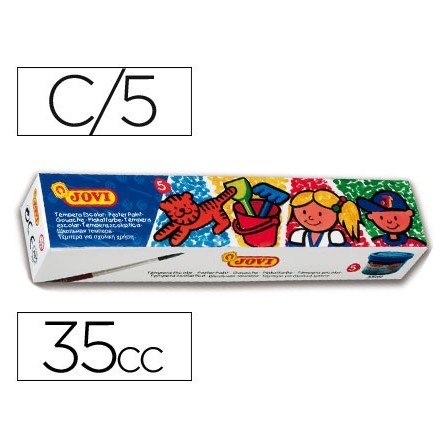 TEMPERA JOVI 35 CC 5 COLORES SURTIDOS
