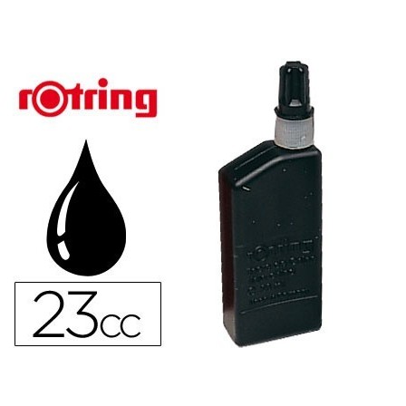 TINTA CHINA ROTRING NEGRA -FRASCO DE 23 CC