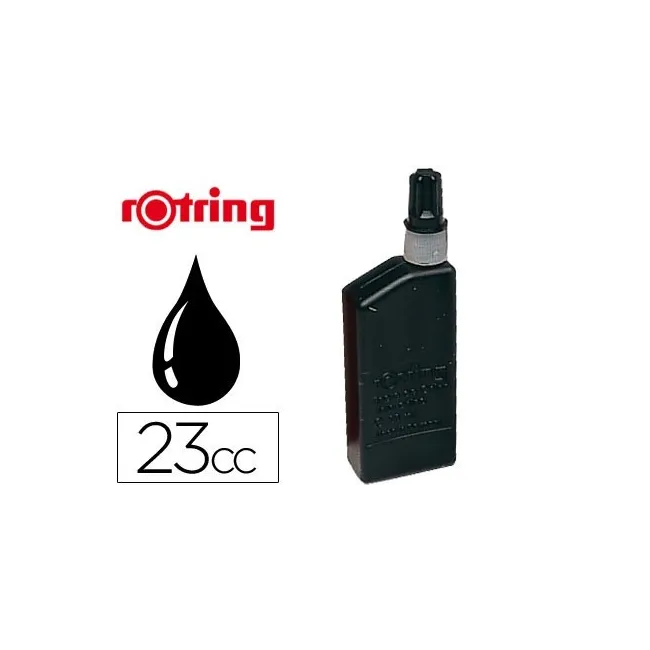TINTA CHINA ROTRING NEGRA -FRASCO DE 23 CC