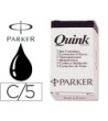 TINTA ESTILOGRAFICA PARKER NEGRA -CAJA DE 5 CARTUCHOS