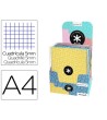 CARPETA LIDERPAPEL ANTARTIK CON RECAMBIO A4 CUADRO 5 MM FORRADA 4 A...