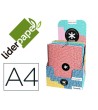 CARPETA LIDERPAPEL ANTARTIK GOMAS A4 3 SOLAPAS CARTON FORRADO TREND...