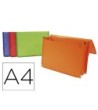 CARPETA LIDERPAPEL PORTADOCUMENTOS POLIPROPILENO DIN A4 COLORES SUR...