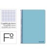CUADERNO ESPIRAL LIDERPAPEL FOLIO SMART TAPA BLANDA 80H 60GR CUADRO...