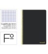 CUADERNO ESPIRAL LIDERPAPEL FOLIO SMART TAPA BLANDA 80H 60GR CUADRO...
