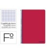 CUADERNO ESPIRAL LIDERPAPEL FOLIO SMART TAPA BLANDA 80H 60GR CUADRO...