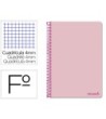 CUADERNO ESPIRAL LIDERPAPEL FOLIO SMART TAPA BLANDA 80H 60GR CUADRO...