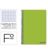 CUADERNO ESPIRAL LIDERPAPEL FOLIO SMART TAPA BLANDA 80H 60GR CUADRO...
