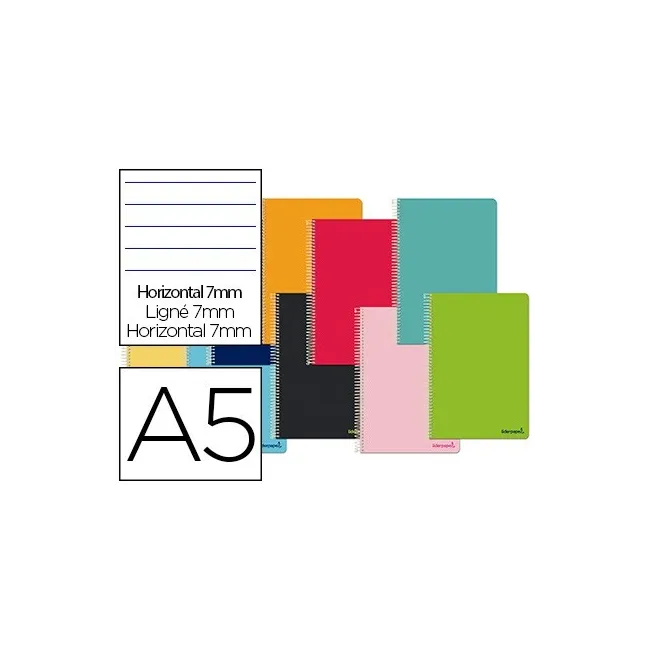 CUADERNO ESPIRAL LIDERPAPEL A5 MICRO SMART TAPA BLANDA 80H60GR HORI...