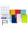 CUADERNO ESPIRAL LIDERPAPEL FOLIO SMART TAPA BLANDA 80H 60GR CUADRO...