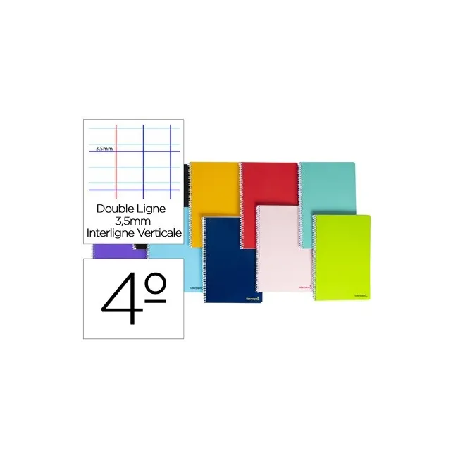 CUADERNO ESPIRAL LIDERPAPEL CUARTO SMART TAPA BLANDA 80H 60GR RAYAD...
