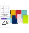 CUADERNO ESPIRAL LIDERPAPEL CUARTO SMART TAPA BLANDA 80H 60GR RAYAD...