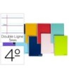 CUADERNO ESPIRAL LIDERPAPEL CUARTO SMART TAPA BLANDA 80H 60GR RAYAD...