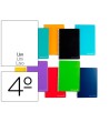 CUADERNO ESPIRAL LIDERPAPEL CUARTO WITTY TAPA DURA 80H 75GR LISO SI...