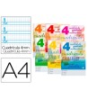 LIBRETA LIDERPAPEL PAUTAGUIA TAPA CARTONCILLO 32 HOJAS DIN A4 70 GR...