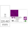 FICHA LIDERPAPEL LISA No.5 160X220MM PAQUETE DE 100 180G