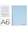 CUADERNO ESPIRAL LIDERPAPEL A6 MICRO WONDER TAPA PLASTICO 120H 90 G...