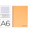 CUADERNO ESPIRAL LIDERPAPEL A6 MICRO WONDER TAPA PLASTICO 120H 90 G...