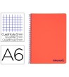 CUADERNO ESPIRAL LIDERPAPEL A6 MICRO WONDER TAPA PLASTICO 120H 90 G...