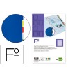 SEPARADOR LIDERPAPEL PLASTICO JUEGO DE 5 SEPARADORES FOLIO 16 TALADROS