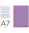 CUADERNO ESPIRAL LIDERPAPEL A7 MICRO WONDER TAPA PLASTICO 100H 90 G...