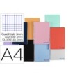 CUADERNO ESPIRAL LIDERPAPEL A4 WONDER TAPA PLASTICO 80H 90GR CUADRO...