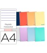 CUADERNO ESPIRAL LIDERPAPEL A4 WONDER TAPA PLASTICO 80H 90GR RAYADO...
