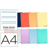 CUADERNO ESPIRAL LIDERPAPEL A4 WONDER TAPA PLASTICO 80H 90GR PAUTA ...